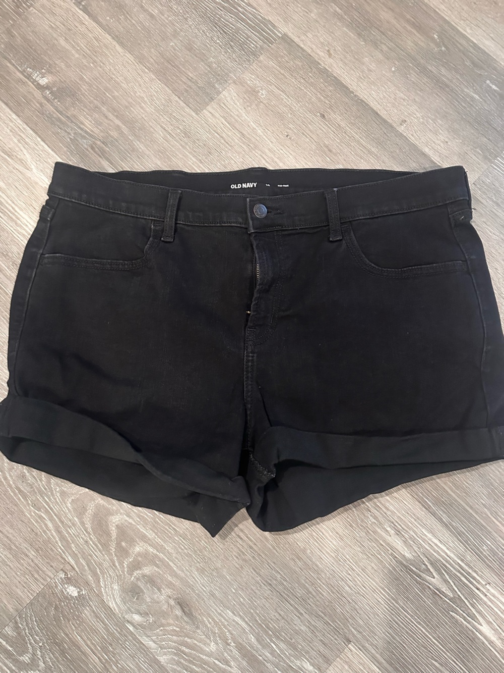 Old Navy Men's Black Denim Shorts